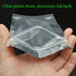 100 Pack Resealable Mylar Bags, 4 x 6 Inch Flat Zip Lock Bags for Food Storage Packaging
