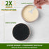 Herda 2pcs Food Grade Mineral Oil & Wax Applicator for Wood Cutting Board, Butcher Blocks, Protection Maintenance Kit