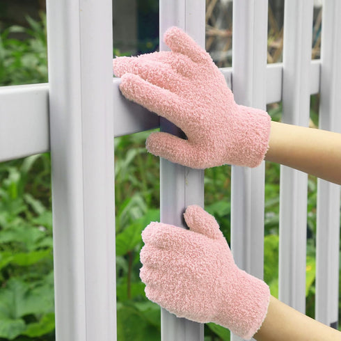 Microfiber Gloves for Plant Dusting, Reusable Leaf Cleaning Glove for Houseplants by Evridwear