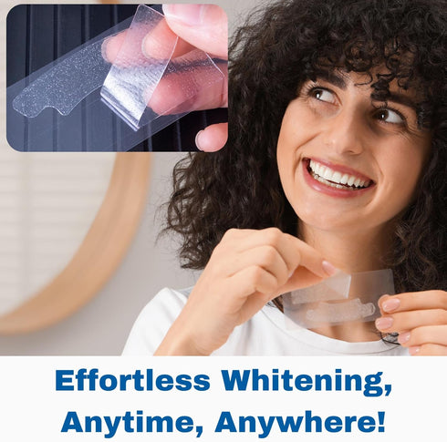 Natural Teeth Whitening Strips - Sensitive Teeth White Strips, No Peroxide, No Bleach