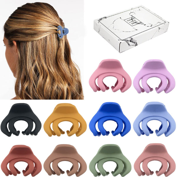 Small Hair Clips for Women, Girls, Kids, Tiny 1.5 Inch Mini Jaw Claw Clips for Thin/Medium Thick Hair (Pack of 10