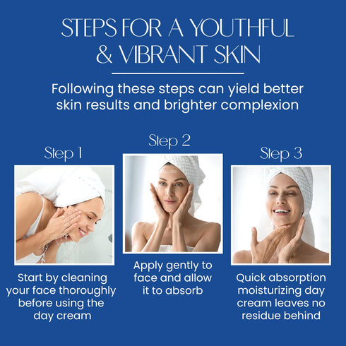 Hyaluronic Acid Daily Face Moisturizer, Long-lasting Hydration & Moisture, Anti-aging Day Cream, 1.69 Fl. oz