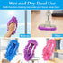 6 Pcs Shoes Cover Duster: Reusable Microfiber Dust Mops, Multi-Purpose Floor Cleaning Slippers for Home and Office