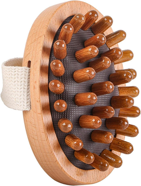 Hzskjyt 6X Wooden Massage Body Brush Multi Functional Body Massager for Waist Neck Back