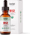 Organic Vitamin B12 Sublingual Drops - 2 Fl. Oz. Extra Strength 5000 mcg Methylcobalamin, Vegan Liquid B12