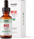 Organic Vitamin B12 Sublingual Drops - 2 Fl. Oz. Extra Strength 5000 mcg Methylcobalamin, Vegan Liquid B12