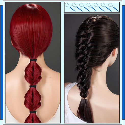 Teenitor Tail Hair Loop Styling Tool, Large + Small Hair Pull Through Tool for Women