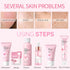 Skin Care Set Sakura for Women, Korean Beauty Gift Kit with Cleanser, Serum, Cream, Toner, Eye Cream, and Masks.
