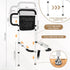NobrNyanT 2 Bed Rails for Elderly Adults Safety, Adjustable Bed Cane with Sturdy Support Foot & Storage Pockets, Steel