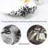 Unicra Bride Wedding Hair Combs, Black Delicate Opal Crystal Bridal Headpieces for Women and Girls