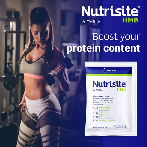 Nutrisite HMB, Special Medical Purpose Food, 31.5 G (1.11 Oz), Modular Powdered Formula with Whey Protein Isolate,
