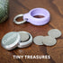 Premium Carrying Case - Durable Travel Keychain Container, Small Waterproof Holder for Earplugs, Pills, Coins