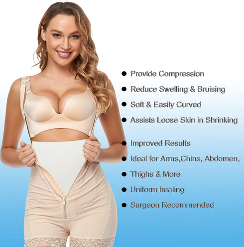 Moolida 3 Pack 8"X11" Lipo Foam - Post Surgery Ab Board for Use with Post Liposuction Surgery Flattening Abdominal