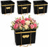Toni Crafty 4 floral bags pcs Black, flower boxes for arrangements, Hand bag with Metal Chain Waterproof Florist purse