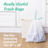 4 Gallon Drawstring Trash Bags, 60 Count, 0.5 Mil Strong Small Garbage Bags for Office Bathroom Kitchen