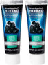Brush Buddies Herbal Toothpaste with Activated Charcoal, 3.5 oz, Whitening, Fluoride Free, Pack of 2 + MB Sticker