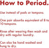 The Period Company Organic Cotton High Waisted Absorbent Period Underwear for Women High Flow Menstrual Underwear
