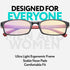 Prospek Blue Light Reading Glasses, Anti-Glare for Computer Use, Clear Lens 3.0 Diopters