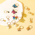 Qianyu 20 Pcs Gold Butterfly Hair Clips, Colorful Spring Hair Jewelry, Dreadlock Accessories, No Slip Braid Clips for