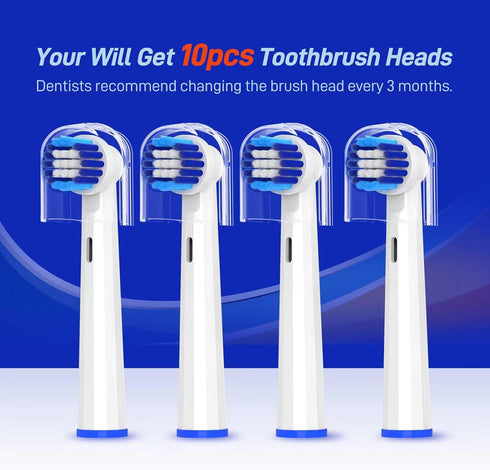Replacement Toothbrush Heads - Compatible with Bitvae R1/R2, Rotating Electric Brush Heads for Oral B Braun Pro Series,
