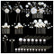 inSowni 26 Pack Gold Flower Pearl Wedding Bridal Hair Side Combs + U Shaped Hair Pins Clips for Women, Girls
