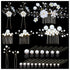 inSowni 26 Pack Gold Flower Pearl Wedding Bridal Hair Side Combs + U Shaped Hair Pins Clips for Women, Girls