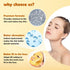 Permotary 6 PCS 24k Gold Crystal Gel Collagen Facial Masks for Deep Moisturizing Skin Care