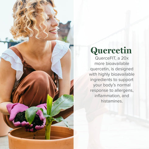 Global Healing Quercetin 250mg Supplement - Support Immune System Function, Respiratory Health & Body's Response to