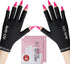 modelones UV Gloves for Nails, Professional UPF99+ UV Protection Fingerless Gloves for Gel Manicures