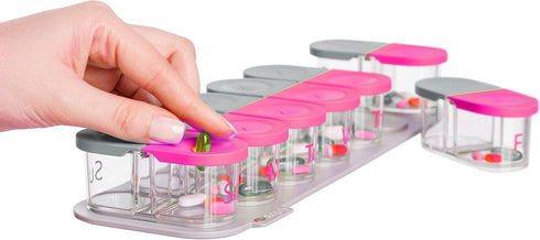 Sagely Smart XL Weekly Pill Organizer AM/PM - Medicine Storage Organizer with