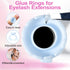 NXJ INFILILA Glue Rings, 100PCS Disposable Plastic for Eyelash Extensions, Nail Art, Tattoo Holder