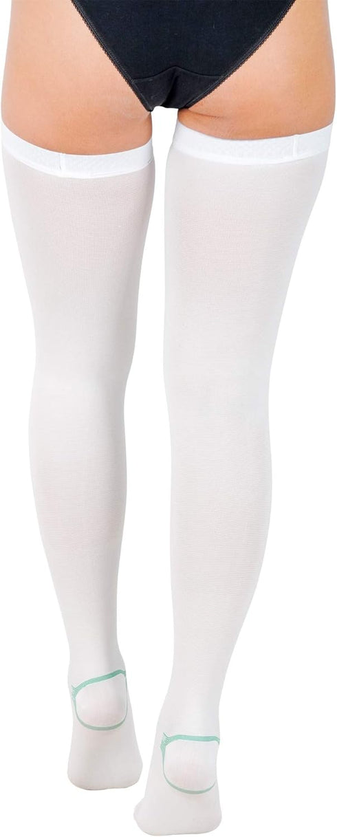 invera 15-20 mmHg Anti Embolism Compression Stockings, Thigh High Unisex Ted Hose Socks Moderate Level
