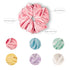 Whaline Large Velvet Hair Scrunchies, Ice Cream Color Hair Bands, Soft Hair Ties for Girls Women, 6 Colors