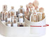 Makeup Organizer Countertop with Rotating Brush Holder, Multifunctional Storage for Vanity, Bathroom, Dresser