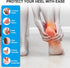 Silicone Heel Protectors for Cracked Heels, Heel Spurs, Plantar Fasciitis - Gel Heel Pads, 4 Pairs, Unisex, Black and
