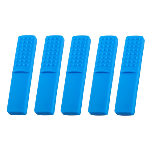 Zdxftc 5 Pcs Blue Chewy Oral Tubes Tough Bar for People with ADHD,