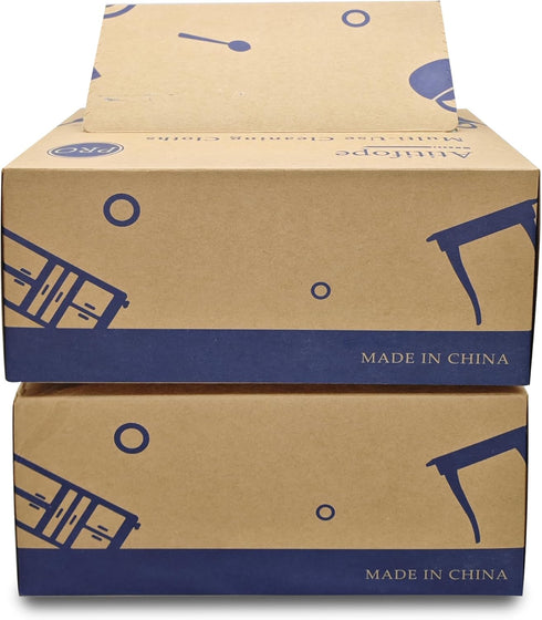 Heavy Duty Reusable Cleaning Cloths, 100 Count Food Service Wipes, Multi-use Towels (2 Boxes)