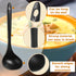 18 Pcs Large Disposable Plastic Serving Spoons, Heavy Duty Reusable for Soup, Party Catering, Buffet (Black, 9 x 2.8
