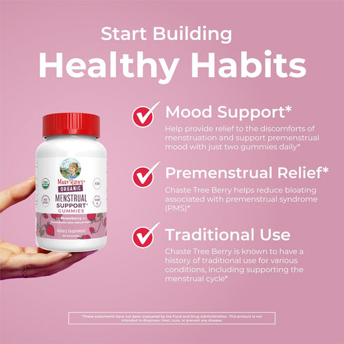 Gummies Common 30 MARYRUTH'S Organic Menstrual Support for the Relief of Symptoms of Premenstrual Syndrome | PMS