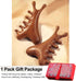 Tiyoha 4 1 in Wooden Head Scalp Comb Massager for Hair| Face| Eye Around|Neck|Whoe Body|Sandalwood Gua Sha Scraping