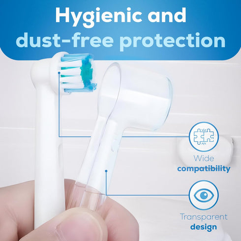Replacement Toothbrush Heads Compatible with OralB Braun, Pack of 4, Precision Refills for Electric Brush