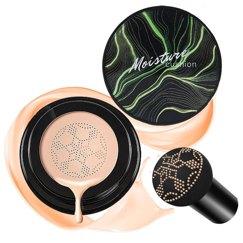 CAHIUYOA Mushroom Head Air Cushion CC Cream BB Cream, Full Coverage Foundation Makeup, Long Lasting Moisturize Matte