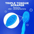 Mini Disposable Toothbrushes with Toothpaste, 5 in 1 Travel Portable Toothbrush with Tongue Scraper & Picks