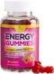 Energy Gummies Vitamin B12, Green Tea & Natural Caffeine, 1000 mcg Daily Energy, Raspberry Flavor, 60 Gummies