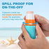 Summer 2Pcs MONVIE Sunscreen Applicator, Refillable and Spill Proof Kids Sunscreen Lotion Applicator with Soft Foam