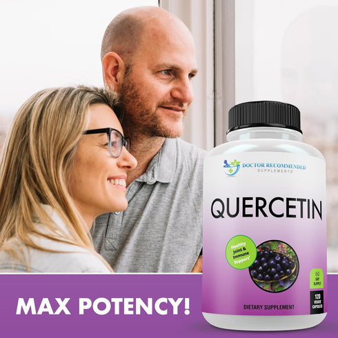 RECOMMENDED 1000mg (120 Pack 3) DOCTOR SUPPLEMENTS Quercetin Per Serving - (Vegan, Non-GMO) Veggie Capsules