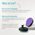 HEETA Hair Scalp Massager Shampoo Brush 2 Pack - Waterproof Hair Scrubber with Soft Silicone Bristles for Men & Women