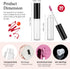 KPX 30 Pcs Lip Gloss Tube Containers, 10ml Empty Clear Pink Lip Oil Tubes for DIY Makeup, Refillable Lip Balm Bottles