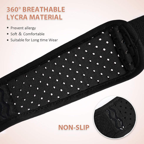 Tenbon Inguinal Hernia Belts for Men & Women, Adjustable Waist Strap with 2 Removable Compression Pads