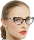 MARE AZZURO Progressive Blue Light Blocking Reading Glasses, Multifocus Readers 0-4.0 (Blue, 250)